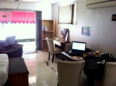 The dining room/office.